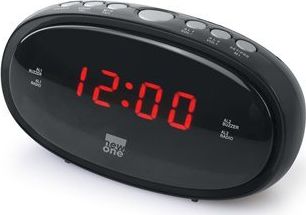 Radiobudzik New One Clock-radio CR100 Black, funkcja alarmu CR100 (3700460200060) radio, radiopulksteņi