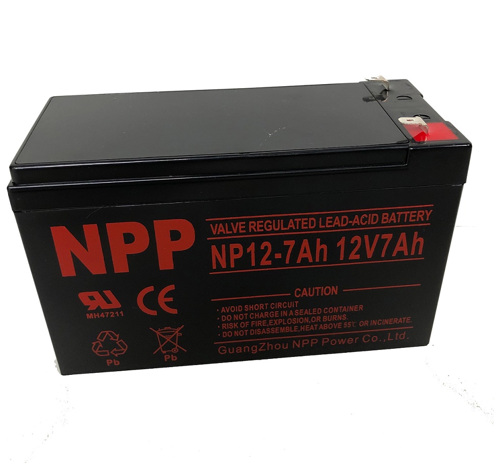 Akumulators 12 V 7 Ah T1(F1) Pb AGM NPP UPS aksesuāri