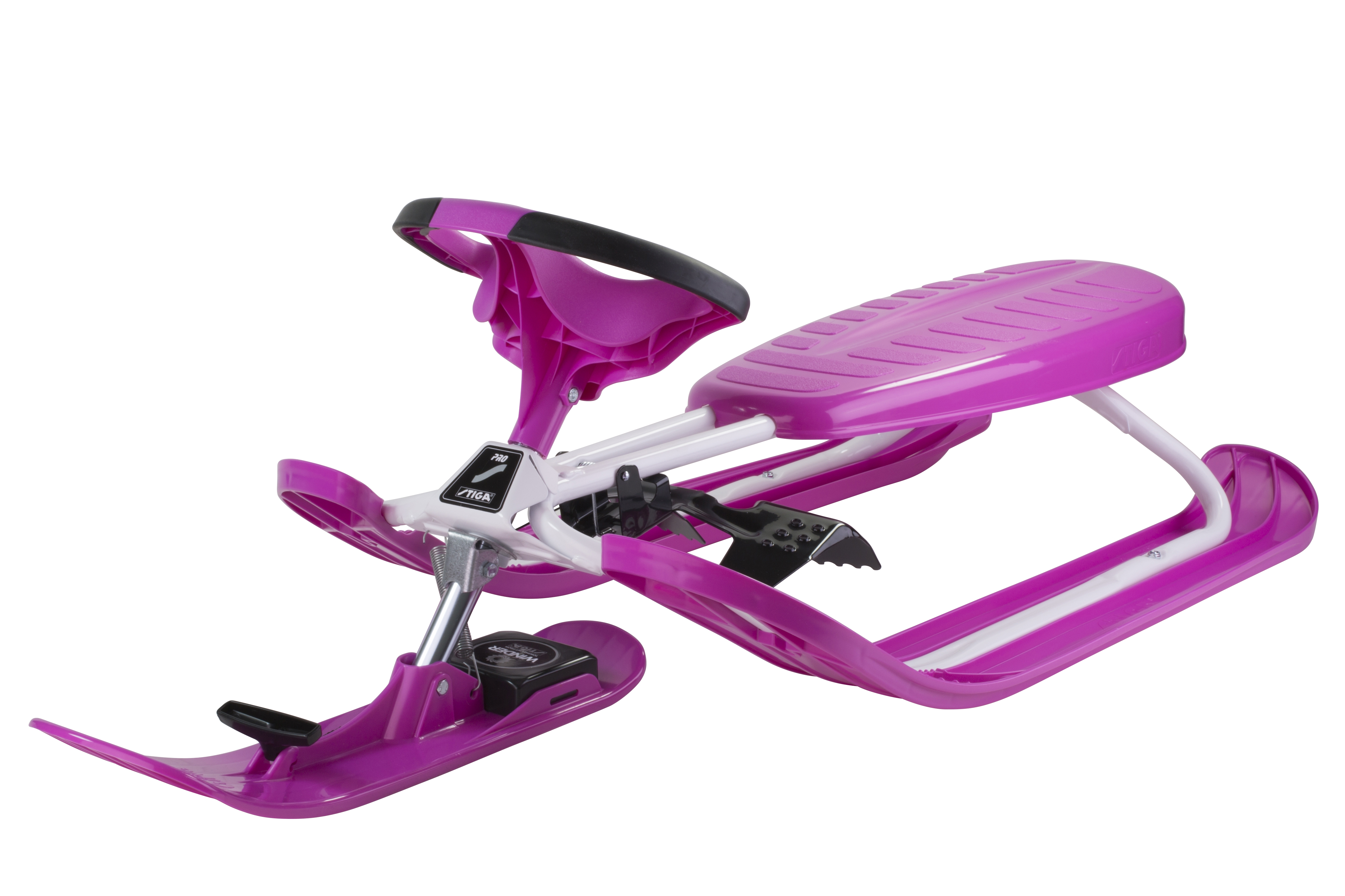 Stiga Snow Racer Colour Pro Pink ST2322-07 stūrējamas ragavas