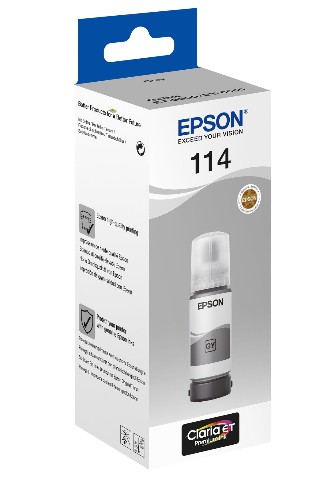 EPSON 114 EcoTank Grey ink bottle kārtridžs