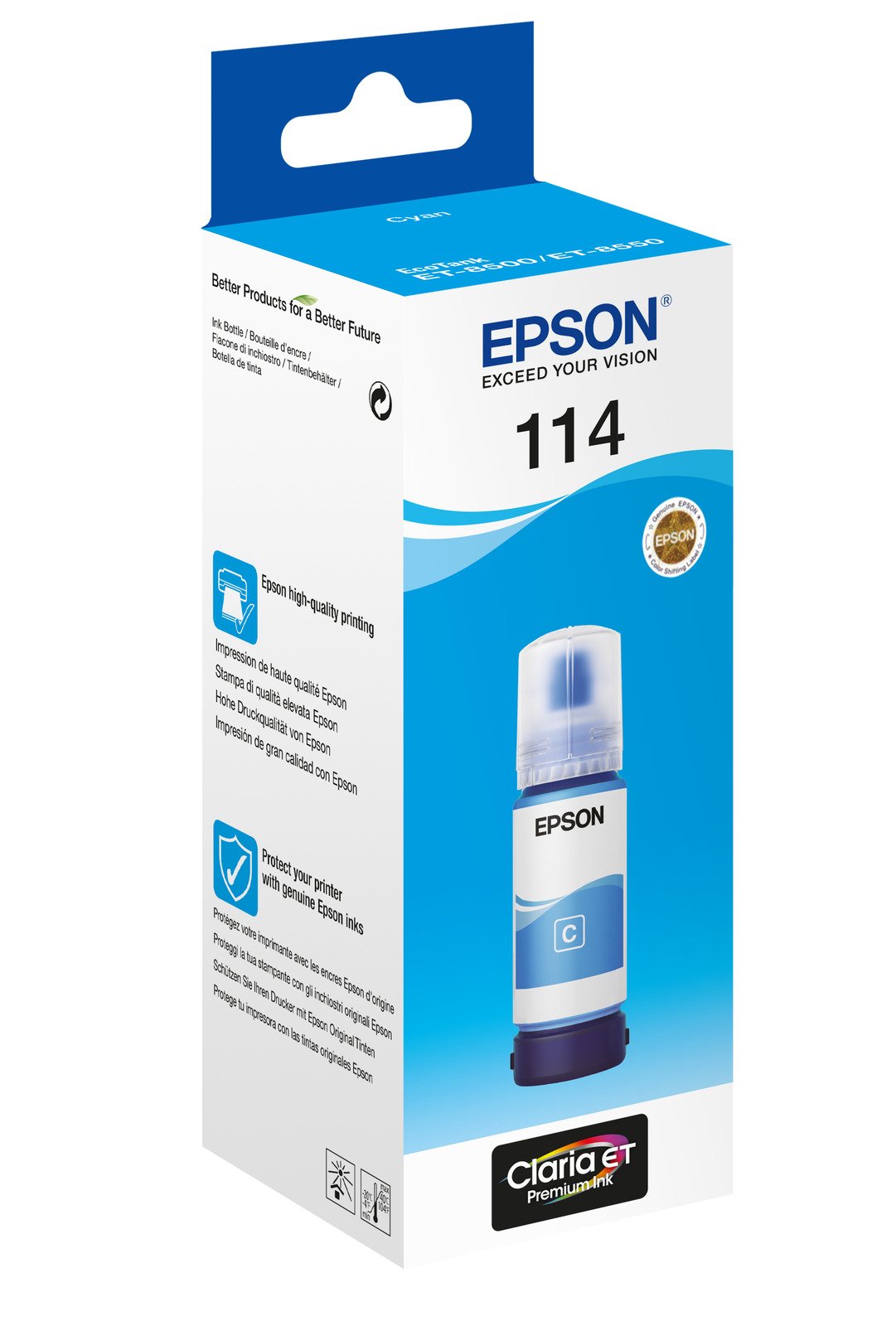 EPSON 114 EcoTank Cyan ink bottle kārtridžs