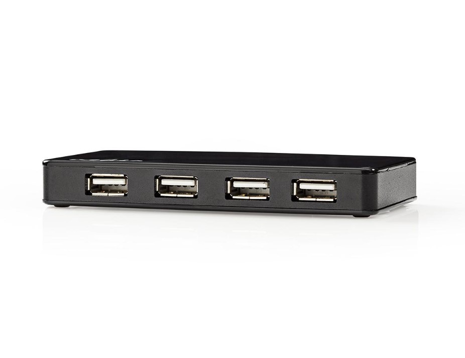 Nedis Centrmezgls (HUB) USB 2.0 7 portu ar areju barosanas bloku USB centrmezgli
