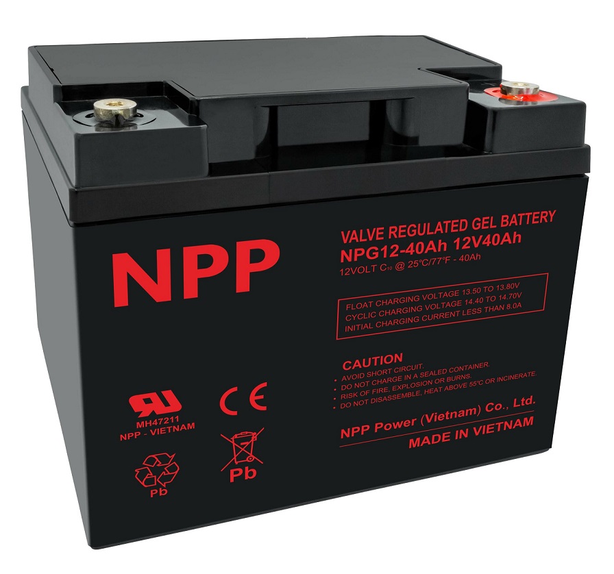 Akumulators 12V 40Ah, Pb GEL (gela) T14(M6) NPP UPS aksesuāri