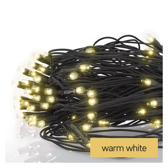 LED dekorativa virtene NET, 30Vdc, 2x1,5m, 160x LED, silti balta, bez barosanas avota, EMOS D1DW01 (8592920094723) Ziemassvētku lampiņas