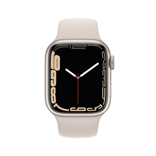 Apple Watch 7 41mm Sport Band Starlight MKMY3 Viedais pulkstenis, smartwatch