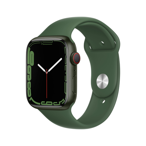 Apple Watch 7 GPS + Cellular 45mm Sport Band, green/clover MKJR3 Viedais pulkstenis, smartwatch