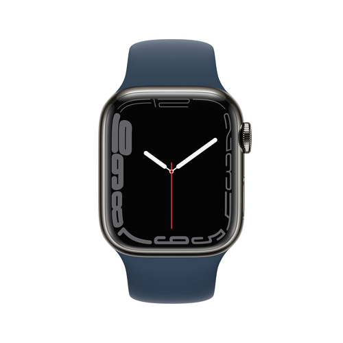 Apple Watch 7 Celluar, 41mm Steel Graphite MKJ13 Viedais pulkstenis, smartwatch