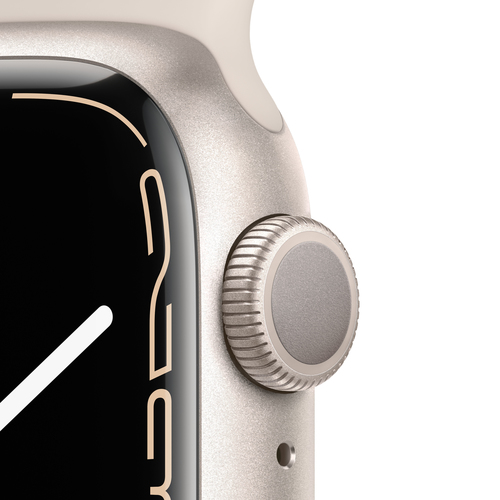 Apple Watch 7 41mm Sport Band Starlight MKMY3 Viedais pulkstenis, smartwatch