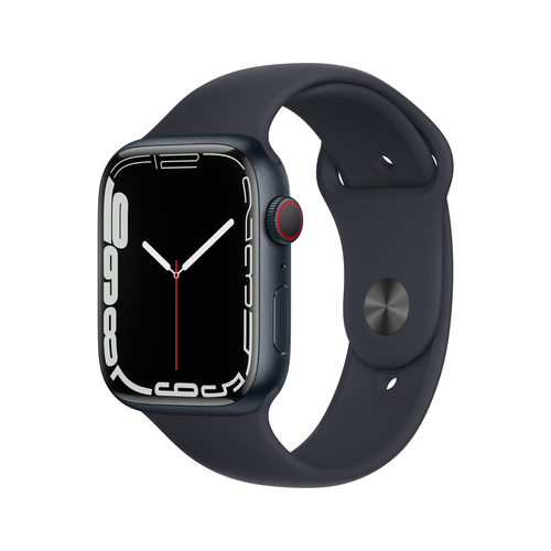 Apple Watch Series 7 Aluminium 45mm Cellular Black MKJP3 Viedais pulkstenis, smartwatch