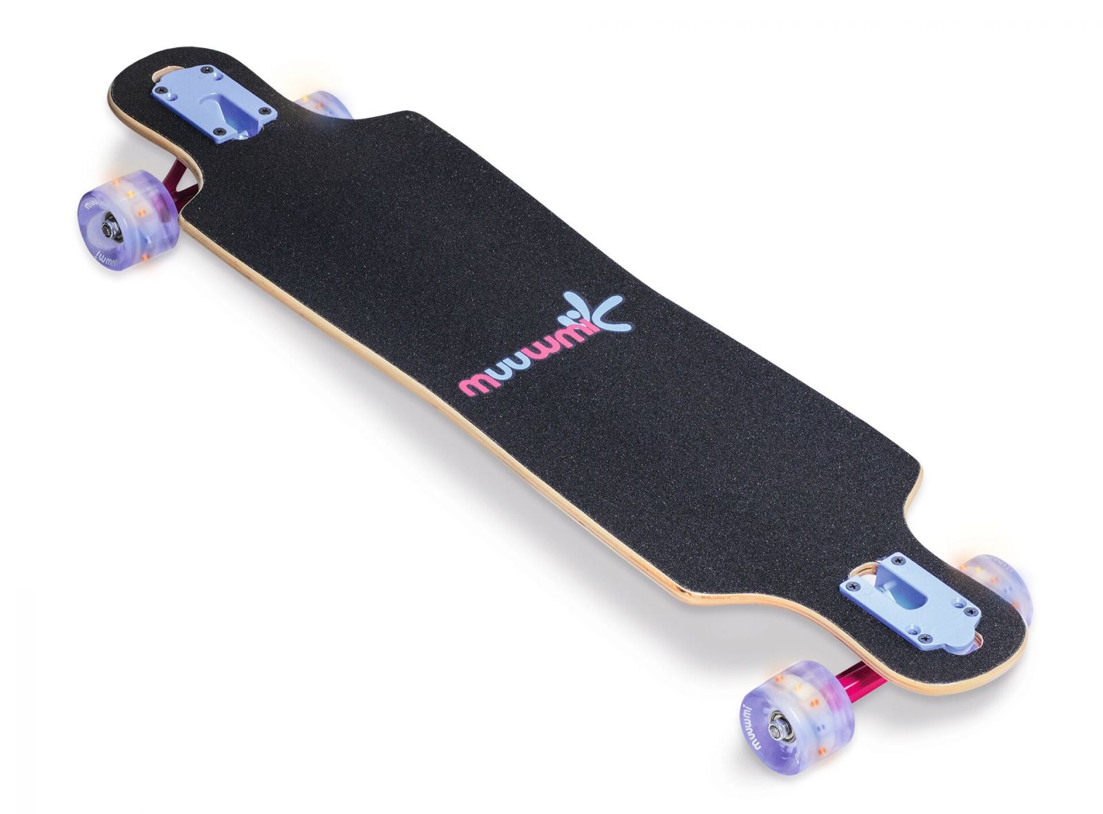 Muuwmi Longboard Compact Skateboard skrituļdēlis, ABEC 7, ar gaismiņām AU 560