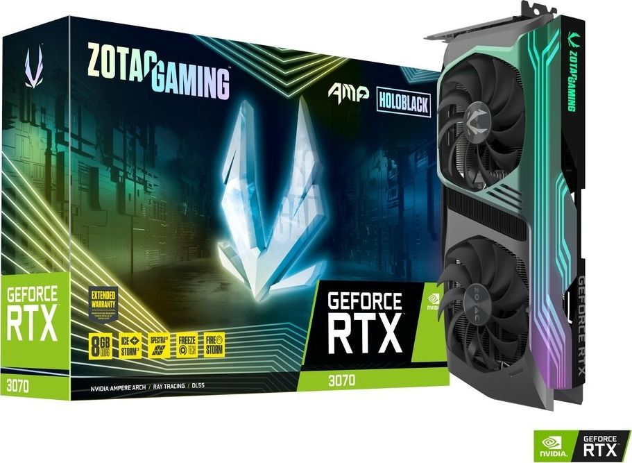 Zotac GAMING GeForce RTX 3070 AMP Holo LHR NVIDIA 8 GB GDDR6 video karte