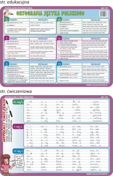 Visual System Podkladka cwiczeniowa - Ortografia ABC02 (5903111525767)