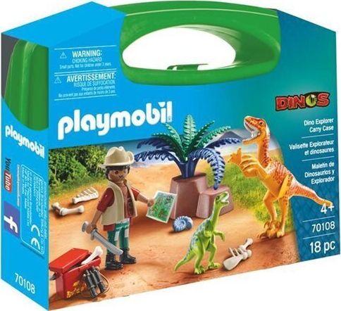 Playmobil 70108 - Dino Explorer Carry Case A+ konstruktors