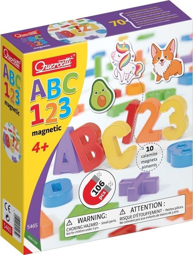 Quercetti Educational set Magnetic letters and numbers