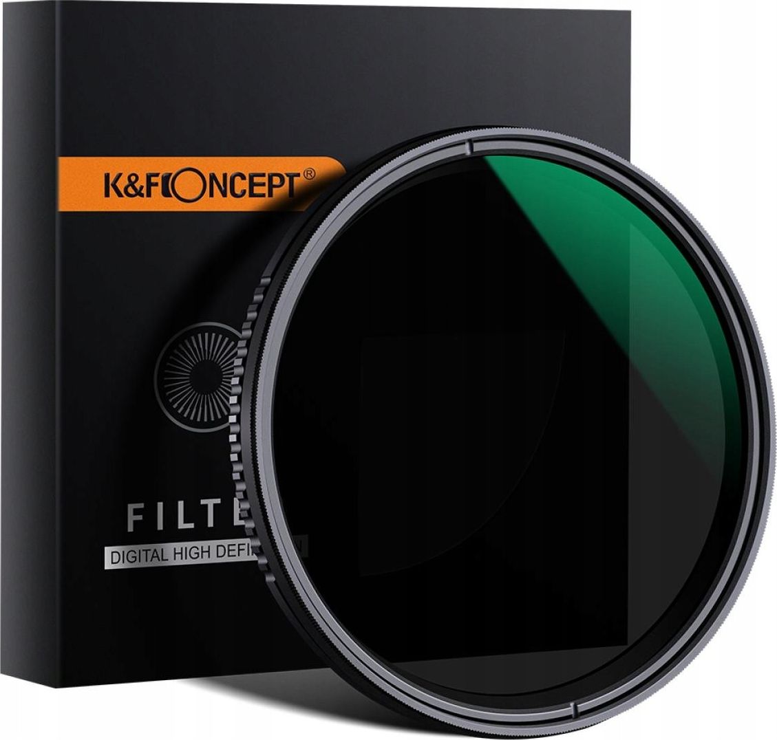 Filtr K&F Filtr ND 72mm REGULOWANY szary FADER ND8-ND2000 KF () - 101384 SB6580 (6936069281811) UV Filtrs