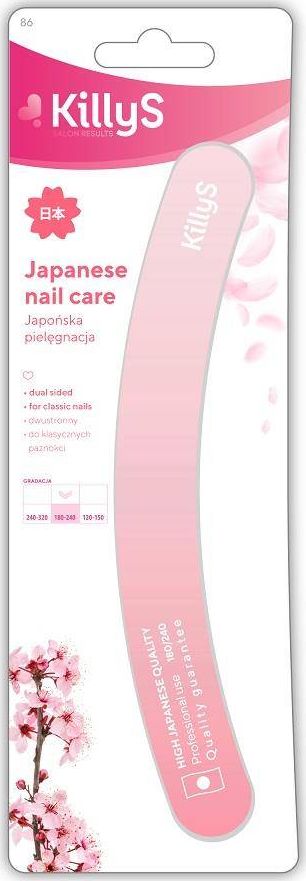 Killy`s Nail Care pilnik do paznokci banan 180/240 Rozowy 3031445000864 (3031445000864)