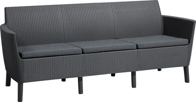 Darza divans trisvietigs Salemo 3 Seater Sofa peleks 29209039939 Dārza mēbeles