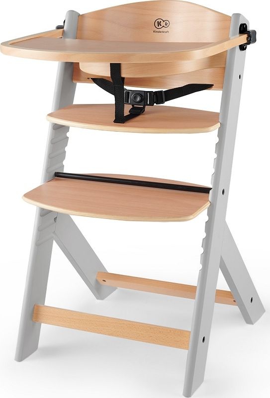 KinderKraft Enock high chair, gray legs (KKKENOCGRY0000) bērnu barošanas krēsls