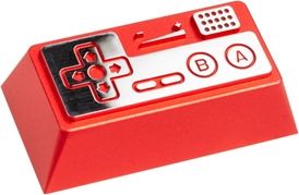 ZOMOPLUS Aluminium Keycap Retro Gamepad II - rot peles paliknis