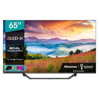 Hisense 65A7GQ TV 165.1 cm (65") 4K Ultra HD Smart TV Wi-Fi Black 6942147464793 LED Televizors