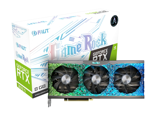 Palit GeForce RTX 3070 Ti GameRock 8GB GDDR6X (NED307T019P2-1047G) video karte