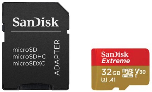 SanDisk microSDHC ActionSC  32GB 2x Extr.100MB SDSQXAF-032G-GN6AT atmiņas karte