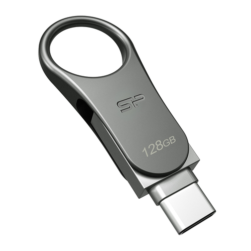 SILICON POWER Mobile C80 - USB- Flash- drive - 128GB - USB3.0/USB Type C - Titan atmiņas karte