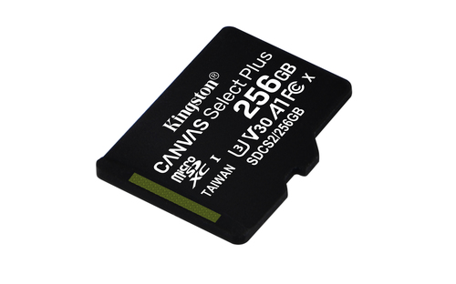 KINGSTON 256GB micSDXC Canvas SelectPlus atmiņas karte