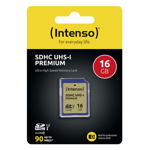 Intenso SD 16GB 10/45 Secure Digital UHS-I atmiņas karte