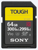 Sony SDXC Pro Tough         64GB Class 10 UHS-II U3 atmiņas karte