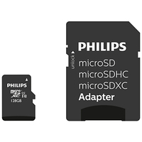 Philips MicroSDXC Card     128GB Class 10 UHS-I U1 incl. Adapter atmiņas karte