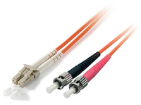 Equip LWL Patchkabel LC->ST  2.00m Singlemode Duplex OS2  ge Polybeutel apgaismes ķermenis