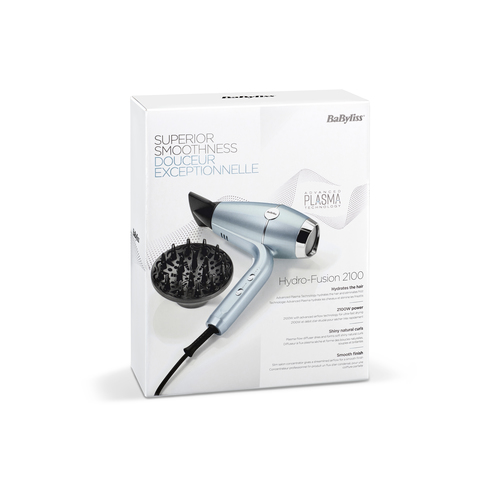 BaByliss Hyrdo-Fusion Hydro Fusion Hair Dryer 2100 W Metallic Matu fēns