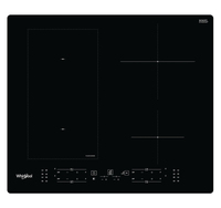 Whirlpool WL B8160 NE Induction Glass Ceramic Hob, Number of burners/cooking zones 4, Electronic, Timer, Black plīts virsma