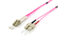 Equip LWL Patchkabel LC->SC 10.00m Multimode Duplex OM4   vi Polybeutel apgaismes ķermenis