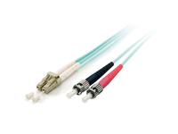 Equip LWL Patchkabel LC->ST 15.00m Multimode Duplex OM3 turq Polybeutel apgaismes ķermenis