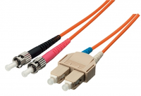 Equip LWL Patchkabel ST->SC  5.00m Singlemode Duplex OS2  ge Polybeutel apgaismes ķermenis