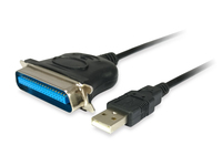 Equip Adapter USB-A -> Parallel EPP,ECP,bidi  St/St 1.50m sw Polybeutel adapteris