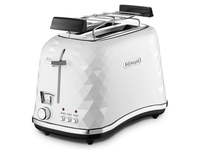 DELONGHI Brillante Toaster CTJ 2103.W 900W, Crum tray, Defrost, White Virtuves kombains