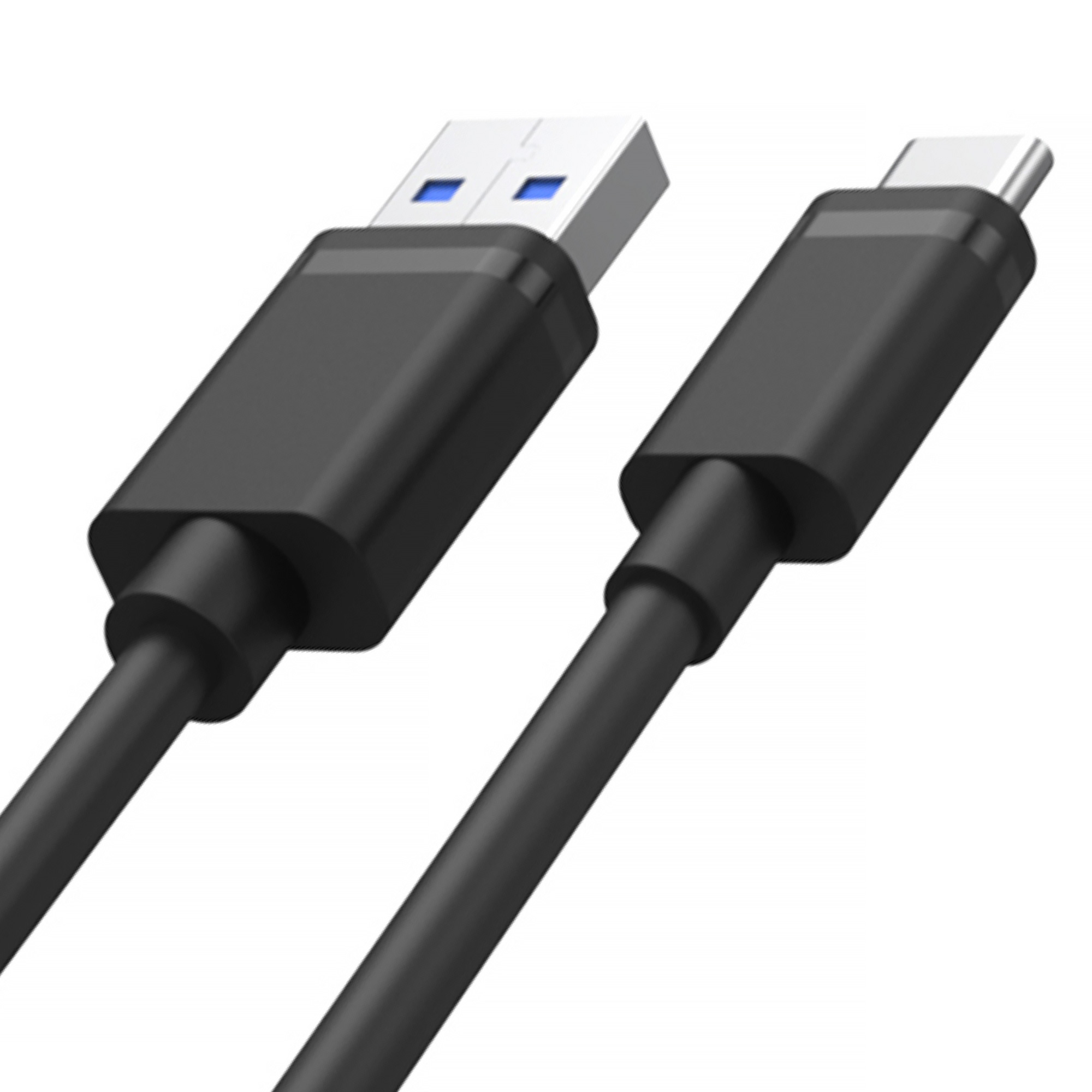 UNITEK USB CABLE USB-A - USB-C 25CM, Y-C480BK USB kabelis