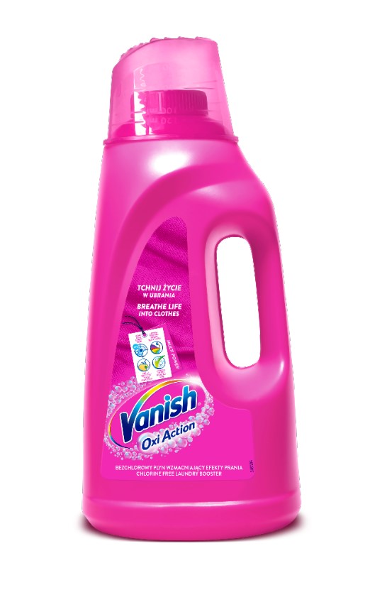 Vanish Oxi Pink Laundry Stain Remover Liquid Color 2 l Sadzīves ķīmija