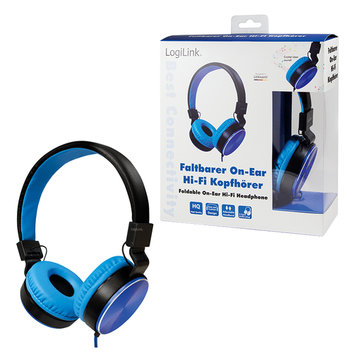 LOGILINK HS0049BL Stereo headphone blue austiņas