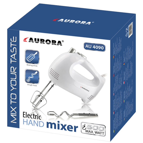 Aurora AU 4090 Hand mixer 500 W White Mikseris