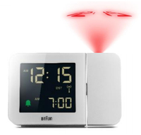 Braun BC 015 W-DCF     white Radio Controlled Alarm Clock radio, radiopulksteņi