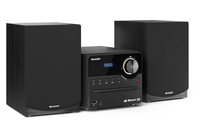 Sharp XL-B517D(BK) Hi-Fi Micro System, CD/FM/USB/Bluetooth v5.0, Aux-in, 45W, Black radio, radiopulksteņi