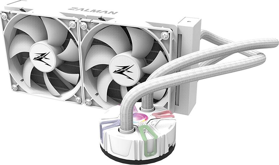 Reserator5 Z24 White CPU Liquid Cooler procesora dzesētājs, ventilators