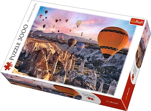 TREFL 3000 elements balloons over Cappadocia puzle, puzzle