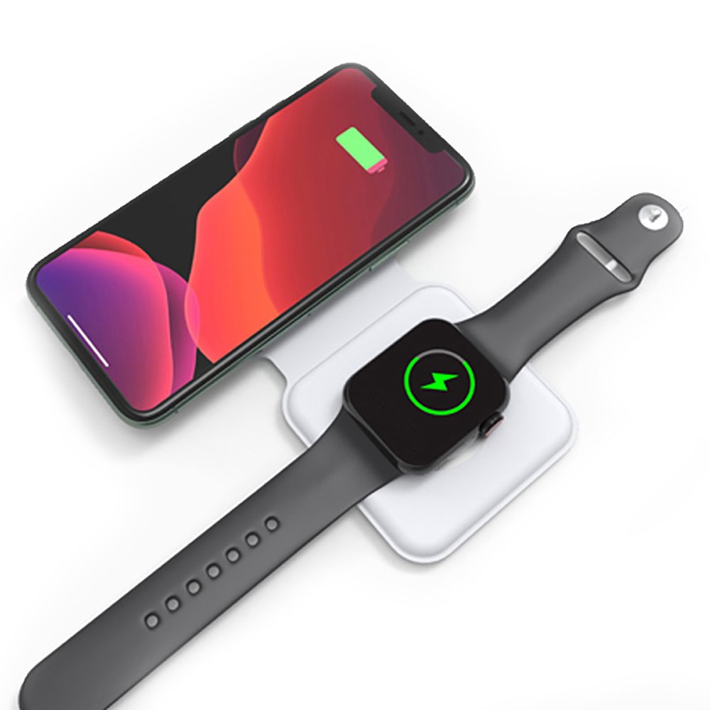 4smarts Wireless Charger UltiMag DuoFold Bezvadu Lādētājs / Viedtālrunim / Apple Watch / USB-C / 15W / LED iekārtas lādētājs