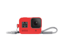 GOPRO SLEEVE + LANYARD (HERO8 BLACK) FIRECRACKER RED Sporta kameru aksesuāri