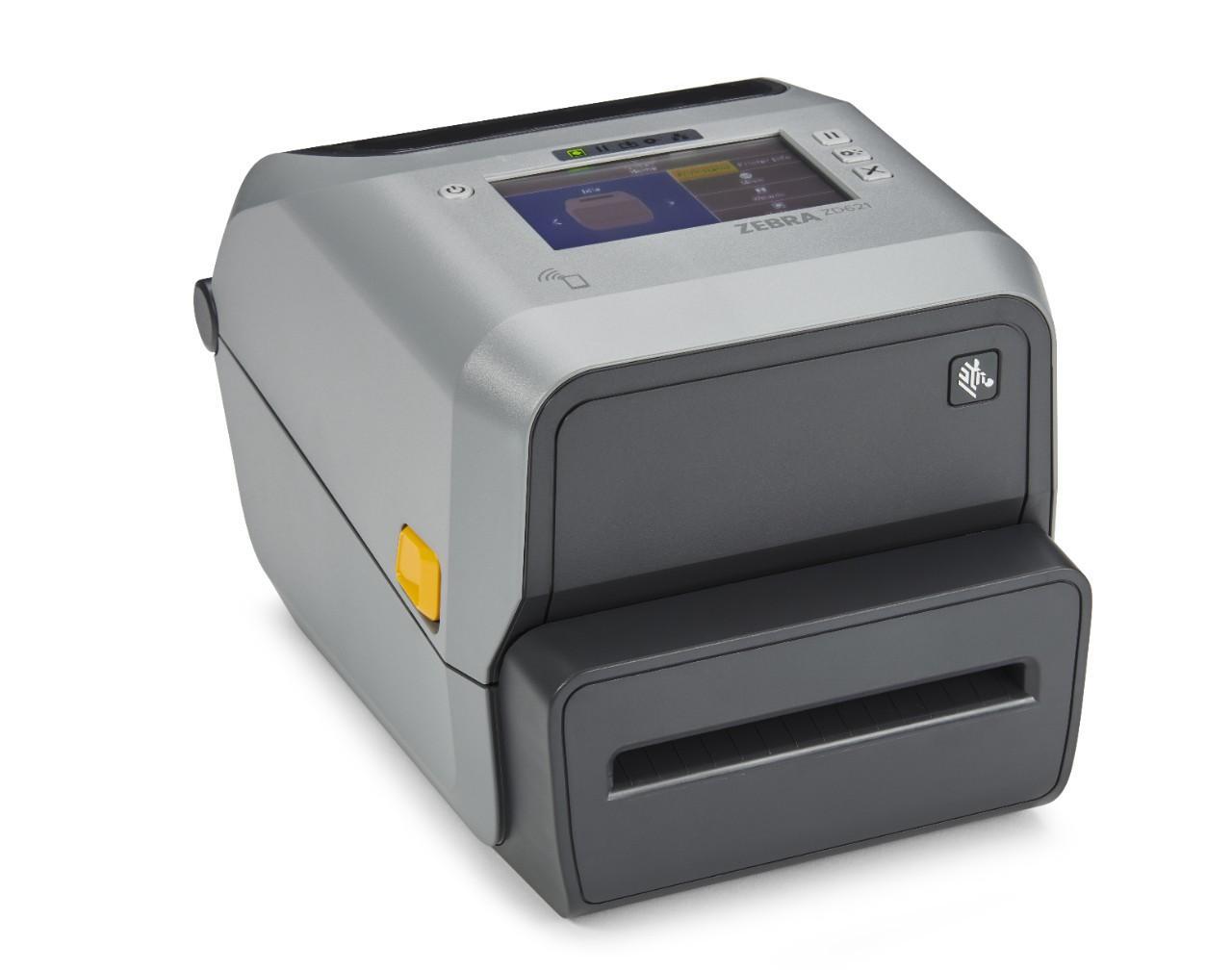 Zebra ZD621 Desktop Etikettendrucker ( Thermotransfer, 300 dpi, Touch Display, Ethernet, seriell, BTLE5, Cutter) uzlīmju printeris